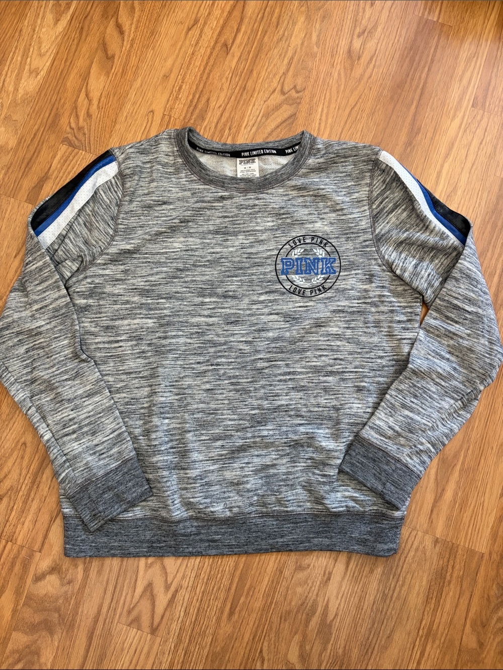 PINK Victoria's Secret Men's Grey Heather Crewneck Sweater